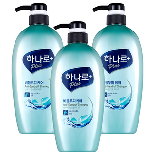 하나로 플러스 비듬두피 케어 샴푸, 680ml, 3개