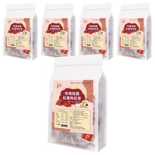 仁濟中藥 女神殿 玫瑰桂圓紅棗枸杞茶/女神四物茶, 8g, 15包, 5袋