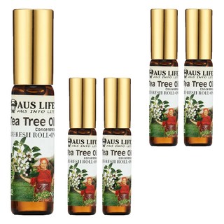 AUS LIFE 澳思萊 茶樹滾珠精油 清涼舒暢隨身小物, 5.3ml, 5瓶