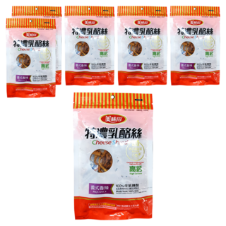 美味田 特濃乳酪絲 義式香辣, 高鈣營養, 100%牛乳煉製, 60g, 6包
