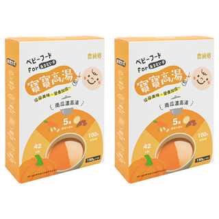 農純鄉 寶寶高湯 南瓜濃高湯 4包, 600g, 2盒