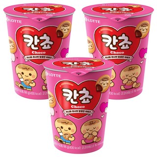 롯데웰푸드 칸쵸 초코 컵, 88g, 3개