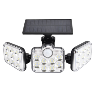 LED太陽能戶外庭院壁燈 L5203 114 LED 人體感應 太陽能充電, 白色 + 黑色