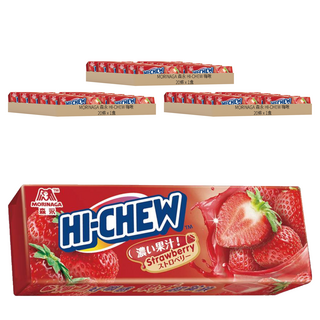 MORINAGA 森永 HI-CHEW 嗨啾 草莓軟糖 20條入, 640g, 3盒