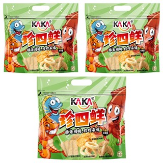 KAKA 卡卡 珍四鮮 冠軍魷, 120g, 3包