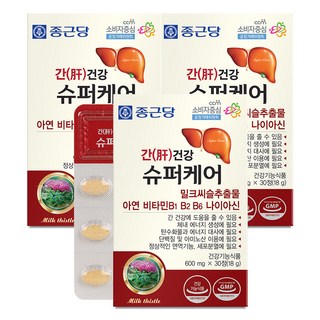종근당 간건강 슈퍼케어, 30정, 3개