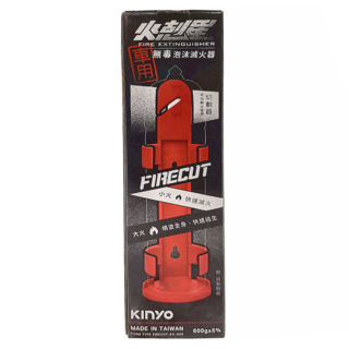 Kinyo 火剋星泡沫滅火器 車用, 紅色, 600g, 500ml, 1個