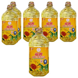 福壽實業 100%純葵花油, 2L, 6瓶