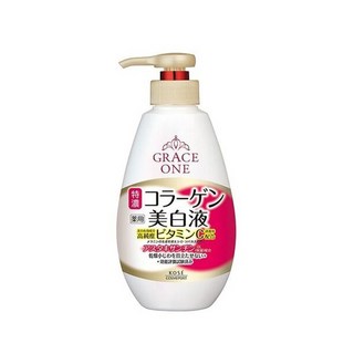 KOSE 高絲 GRACE ONE 極上活妍緊緻淨斑美容液 保養四合一 美白 水嫩透亮肌膚 高延展性 好推不黏膩, 230ml, 1瓶