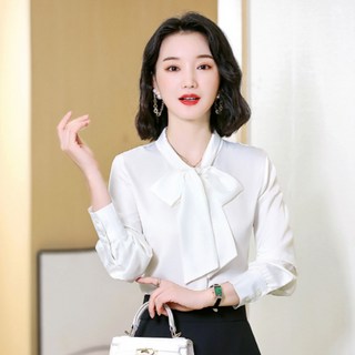 안다로미 이반나리본 블라우스