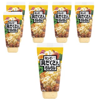 kewpie 塔塔醬 內含扎實的雞蛋與洋蔥顆粒, 145g, 6條