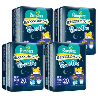 Pampers 幫寶適 巧虎安睡褲/拉拉褲/尿布 17kg以上, XXXL, 80片