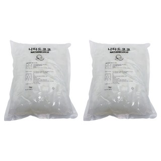 코코넛젤리 8mm 음료용, 1kg, 2개