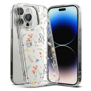 Ringke 花朵圖案透明手機殼