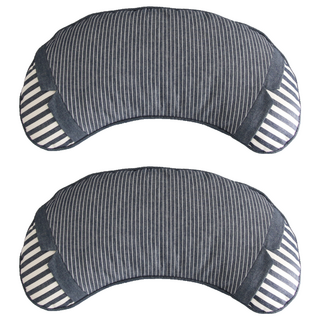 뽐에떼 데님 반달 스트라이프 메밀 베개, 펜슬, 2개