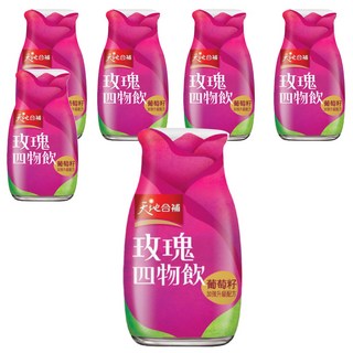 天地合補 膠原蛋白玫瑰四物飲，添加玫瑰果，120毫升 x 6瓶, 720ml, 1盒