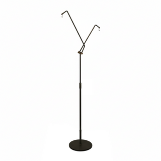 日月鉄工所 山岐燈柱 地釘 主柱 短燈柱 兩支燈勾 外袋, 1組, 黑色