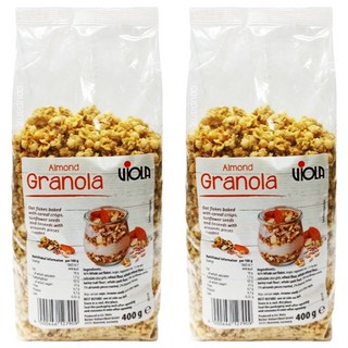 VIOLA 經典杏仁脆穀片 燕麥片與烘烤杏仁, 400g, 2包