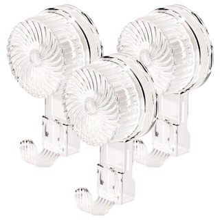 小麥購物 G794 輕奢吸盤掛勾, 透明白, 3個