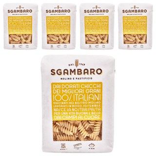 SGAMBARO 義大利螺旋麵 彈牙口感 易吸附醬汁 家庭號, 6包, 500g