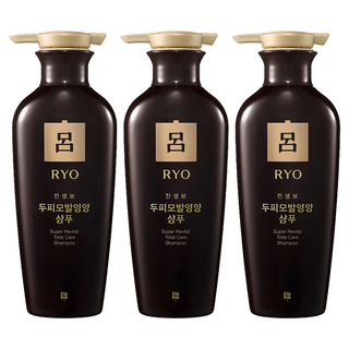 RYO 呂 真蔘寶頂級人蔘洗髮精 中乾性髮質用, 400ml, 3瓶