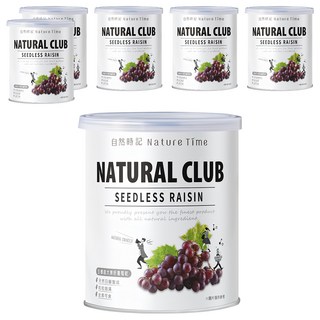 Nature Time 自然時記 超大無籽葡萄乾, 375g, 6罐