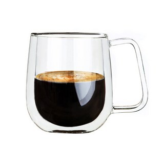 ROCHESTER 耐熱雙層玻璃馬克杯 圓形 450ml, 1個, 單一顏色