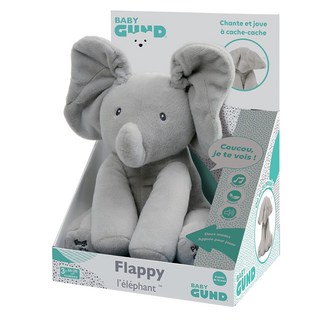 GUND 小象躲貓貓互動玩偶，會說話唱歌, 1盒, 24.1 x 21.6 x 36.8cm