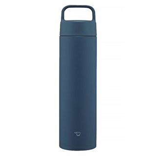 ZOJIRUSHI 象印 不鏽鋼一體式中栓吊環真空保溫杯, 藏青色, 650ml, 1個