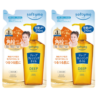 KOSE 高絲 SOFTYMO 絲芙蒂 深層潔顏卸粧油補充包 210ml 2包