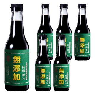 金蘭 無添加有機醬油，有機黃豆釀造，澳洲海鹽，無防腐劑，500ml, 6瓶