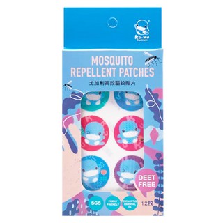 KU.KU Duckbill 酷咕鴨 尤加利高效驅蚊貼片 植物配方 不含DEET, KUKU嬉遊圖, 12入