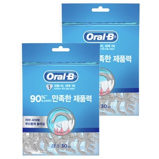 Oral-B 歐樂B C型牙線棒, 30支, 2包