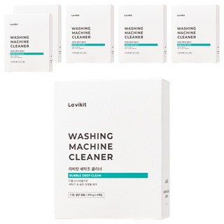 라비킷 세탁조 클리너 4개입, 800g, 6개