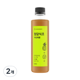 청담라이프 청담 파인애플 식초, 300ml, 2개