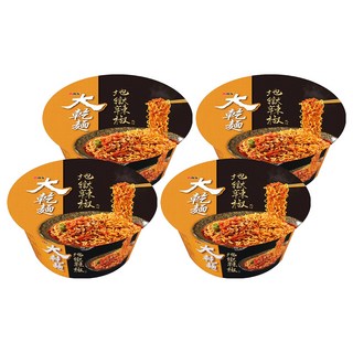 維力 大乾麵 地獄辣椒風味 110g, 4入