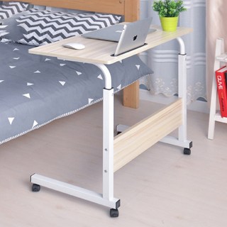 OADESK 移動式升降懶人邊桌 OT213, 木頭白色