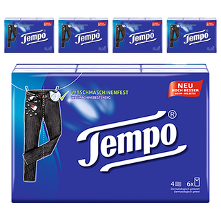 Tempo 頂級4層手帕紙巾 德國直送, 10張, 30個