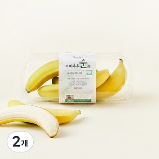 스미후루순 유기농 인증 바나나 3~4입, 500g, 2개