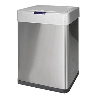 感應式垃圾桶 M150 銀色 紅外線感應 緩衝靜音, 50L