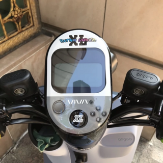 GOGORO MIX造型儀表貼 高抗刮犀牛皮, 灰色, 1個