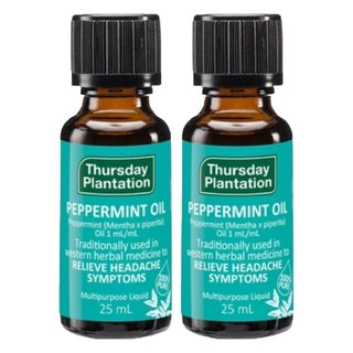 Thursday Plantation 星期四農莊 薄荷精油100%, 2瓶, 25ml