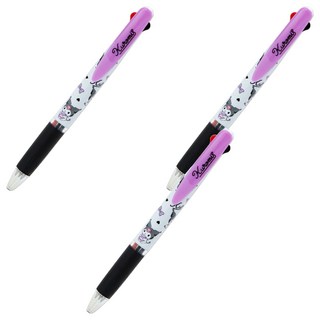 제트스트림 산리오 3색 볼펜 0.5mm, 쿠로미, 3개