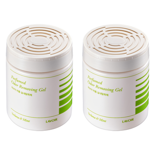 라브아 퍼퓸 실내 젤탈취제 버베나 앤 그린민트 본품, 250g, 2개