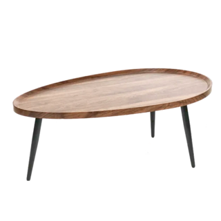 FAmILyLIFE 生活 木冶山居 Carmel梨形茶几, 胡桃木