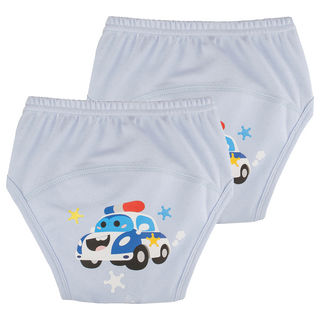 agazzang 幼兒用 Friendly 學習褲, 天藍色(警車), 2個