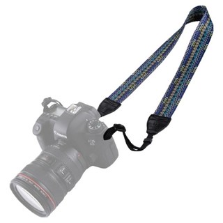 復古單反可調整相機背帶 藍色, 1條