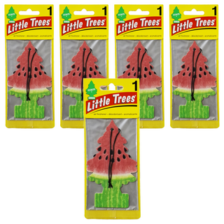 Little Trees 小樹香片 西瓜, 清新香氣持久, 車用/家用/辦公室適用, 時尚可愛設計, 7g, 5片