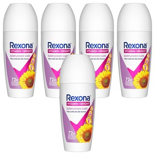 Rexona 蕊娜 制汗爽身香體露 淨亮制汗, 45ml, 5瓶