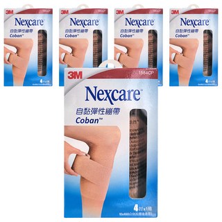 3M Nexcare 自黏彈性繃帶 1584CP 4吋, 5捲, 1捲